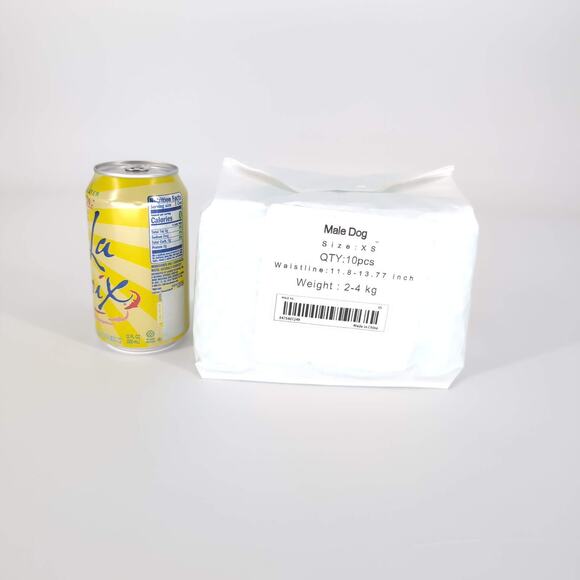 Disposable Male Dog/Puppy Belly Bands/Wraps with Wetness Indicator 10pcs X-Small - Picture 8 of 8